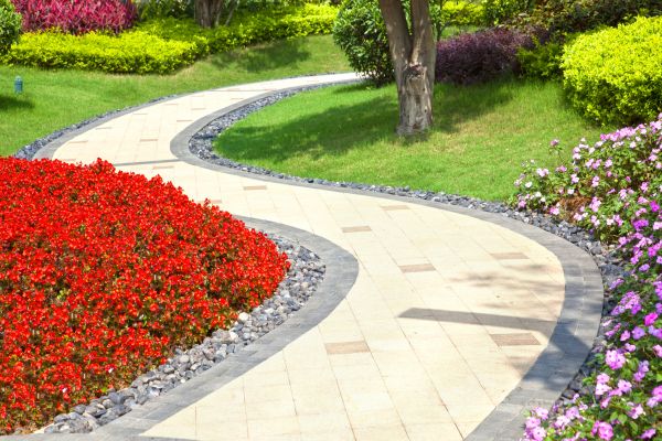 Garden Walkway Installation in Corona