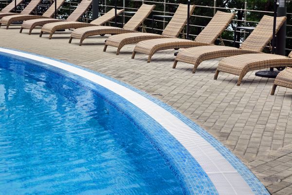Poolside Hardscaping in Corona